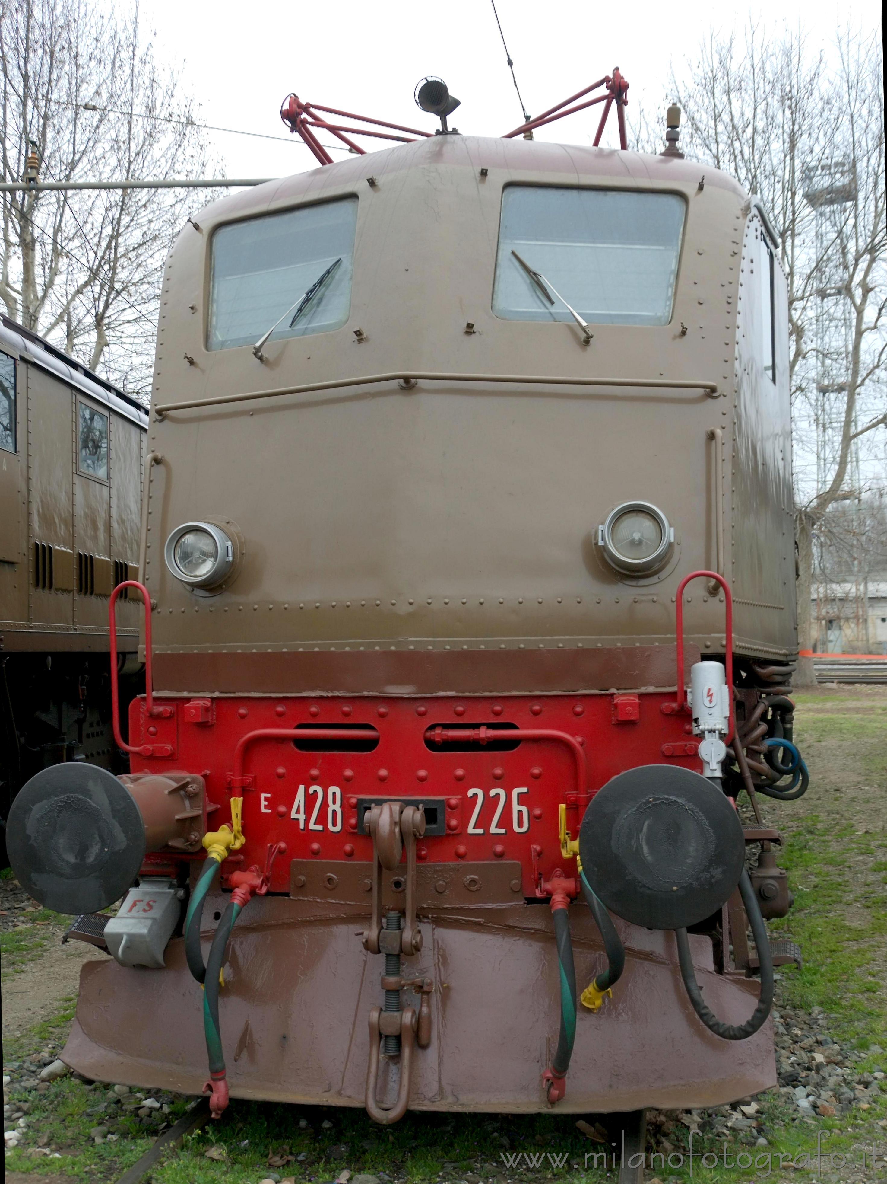 Milan (Italy) - Front of an historical electric locomotive